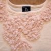 Size 6 Sista Pale Pink Tulle Flower Tee EUC - Image 2