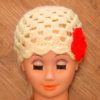 Size 2/4 Handmade Yellow Crocheted Hat EUC