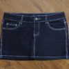 Size 14/16 Valley Girl Dark Navy Denim Skirt EUC