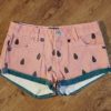 Size 13/14 Ghanda Teen 'Watermelon' Drill Cotton Shorts EUC