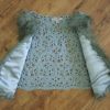 Size 12 Temt Crocheted Grey Furry Vest NWOT - Image 2
