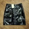 Size 10 Bardot Junior Adjustable Faux Patent Leather Skirt NWT