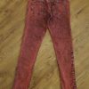 Size 10 YFK Adjustable Burgundy Skinny-Fit Jeans EUC - Image 2