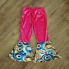 Size 4/6 Spotlight Pink Velour Bell Bottom Pants EUC