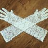 Size 12+ White Lace Costume Gloves NWOT