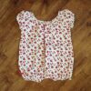 Size 1 Rhubarb White Cotton Romper EUC - Image 2
