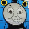 Size 1 Thomas & Friends 'Laughing Thomas' White Tank Top EUC - Image 3