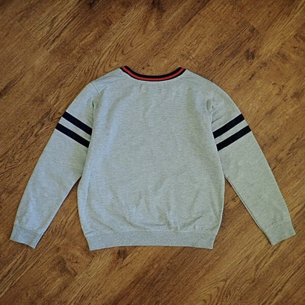Size 10/11 Minoti Light Grey Windcheater EUC - Image 2