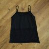 Size 10/12 (Ladies 6/8) Hanes Black Camisole EUC