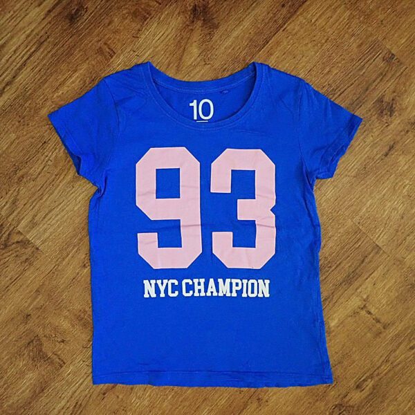 Size 10 Brilliant Basics '93' Blue Tee EUC