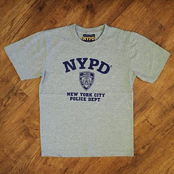 Size 10 'New York Police Department' Official Grey Tee EUC