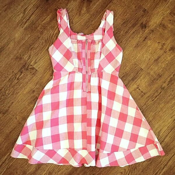 Size 11 Marks & Spencer Pink Gingham Sundress EUC - Image 2