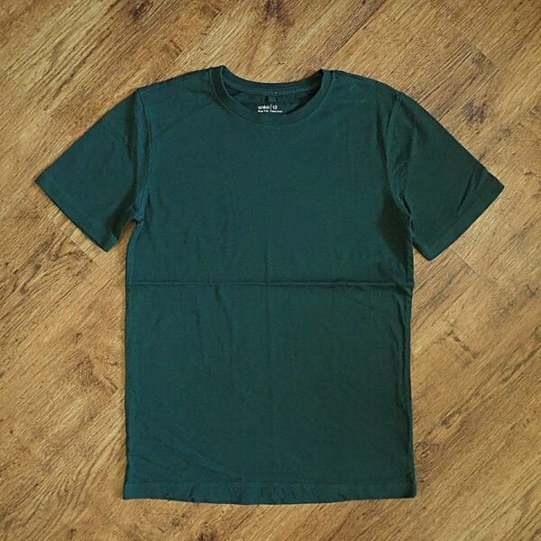 Size 12 Anko School Sports Plain Green Tee EUC