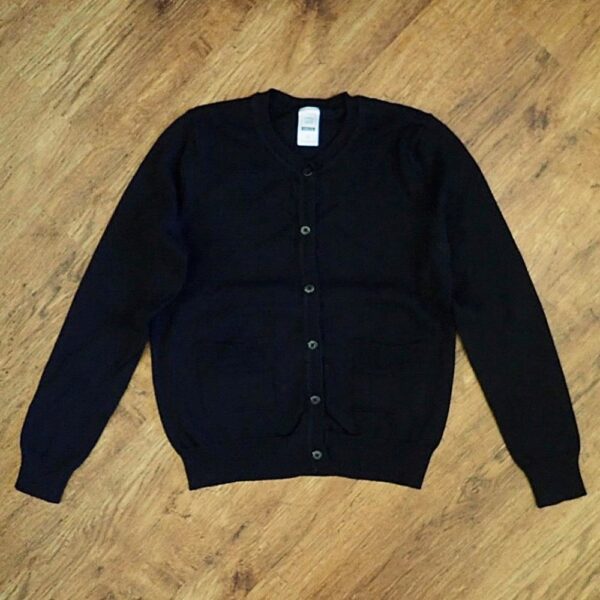 Size 12 Clothing & Co Black Long Sleeve Cardigan EUC