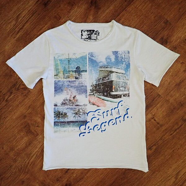 Size 12 JK White 'Surf Legend' Tee EUC