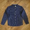 Size 12 Tilt Navy & White Plain-Check Long Sleeve Shirt NWT