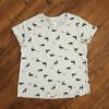 Size 14 Anko 'Ohhhh Deer' White Christmas Tee EUC