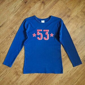 Size 14 Lily & Dan Blue Long Sleeve Tee EUC