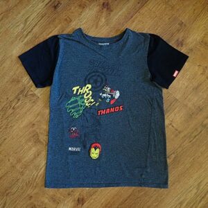 Size 14 Marvel Comics The Avengers Grey Tee EUC