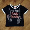 Size 2 AFL St Kilda 'My First Footy Boots' Tee EUC