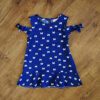 Size 2 Mango Blue 'Butterfly' Dress EUC
