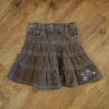Size 2 Piping Hot Adjustable Corduroy Skirt GUC