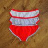 Size 3/4 Neon Lilac & Red Briefs (x3) NWOT - Image 2