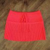 Size 3 Knitted Vermilion-Coloured Skirt by Don Fashion EUC
