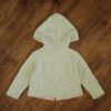 Size 3 Lightning Bolt Cream Hooded Cardigan EUC - Image 2