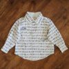Size 3 Milkshake 'Robot' Patterned Long Sleeve Shirt EUC