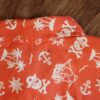 Size 5 Fun Spirit Orange & White Pirate-Themed Hawaiian Shirt EUC - Image 3