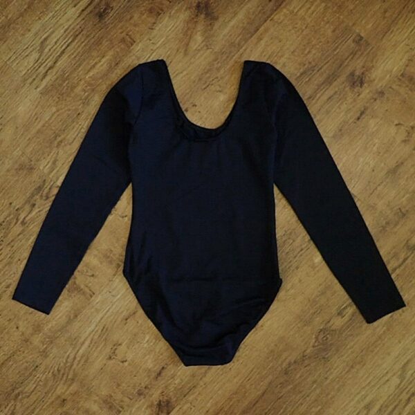 Size 8/10 Energetiks Black Long Sleeve Leotard EUC - Image 2