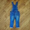 Size 3 H&T Blue Stretch Denim Overalls EUC - Image 2