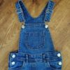 Size 3 H&T Blue Stretch Denim Overalls EUC - Image 3