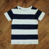 Size 4 Anko Navy & White Block-Striped Tee EUC