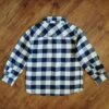 Size 5 Anko Navy & White Long Sleeve Flannelette Shirt EUC - Image 2
