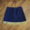 Size 2/3 Stretch Denim Western-Style Skirt EUC