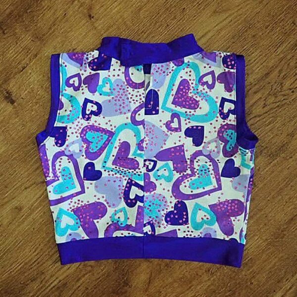 Size 3/4 Purple Loveheart Costume Top EUC - Image 2