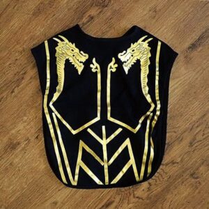 Size 3/5 Black 'Ninja' Costume Vest NWOT