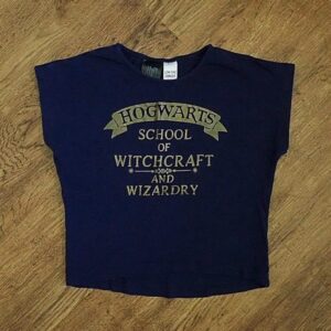 Size 10 Harry Potter Hogwarts Cropped Top EUC