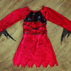 Size 4/6 Halloween Black & Red Costume Dress EUC