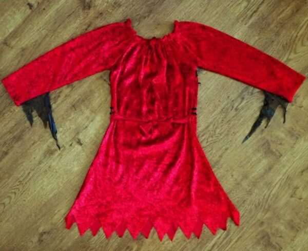 Size 4/6 Halloween Black & Red Costume Dress EUC - Image 3