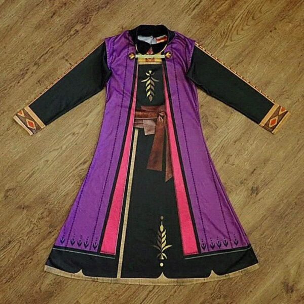 Size 6/8 Frozen II Anna's One-Piece Travelling Costume EUC