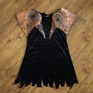 Size 8/10 Halloween Black Costume Dress EUC