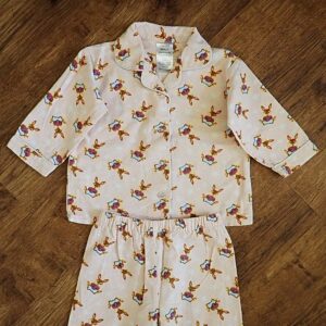 Size 1 Essentials 'Rabbit' Flannelette Pyjamas GUC