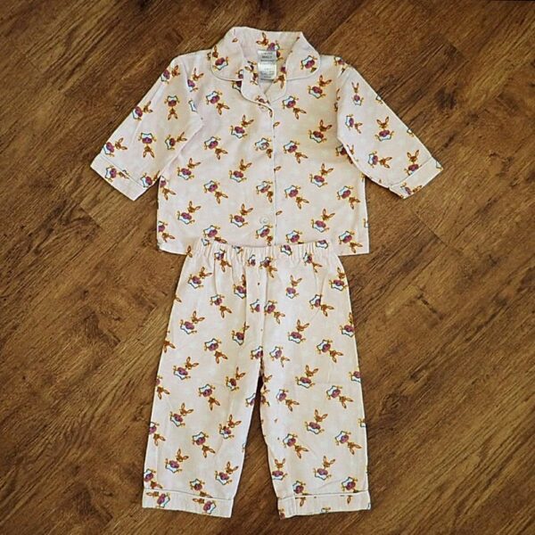 Size 1 Essentials 'Rabbit' Flannelette Pyjamas GUC - Image 2