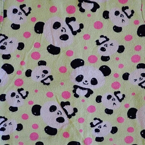 Size 1 Neon 'Panda' Flannelette Pyjamas GUC - Image 4