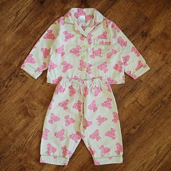 Size 1 Target 'Teddy Bear' Flannelette Pyjamas GUC - Image 2