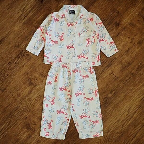 Size 2 Jarmeez Floral Flannelette Pyjamas GUC - Image 2