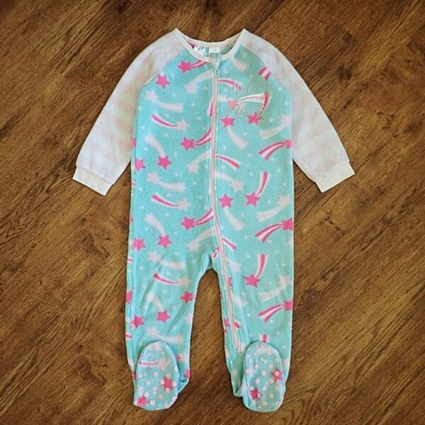 Size 3 Baby Berry 'Make a Wish' Polar Fleece Sleepsuit EUC - Image 2